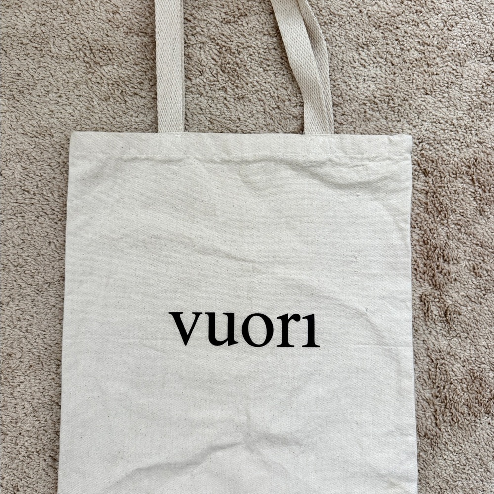Vuori Natural Canvas Tote “The Rise, The Shine”
